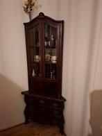 mahonie houten hoekkast jaren 40/50, Antiek en Kunst, Antiek | Meubels | Kasten, Ophalen