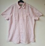 Linnen sportieve heren overhemd, shirt, korte mouw, XXL, Ophalen of Verzenden, Zo goed als nieuw, Roze, JC Rags