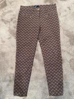 Gardeur - Leuk print broekje stretch mt 36-38, Bruin, Ophalen of Verzenden, Zo goed als nieuw, Maat 36 (S)