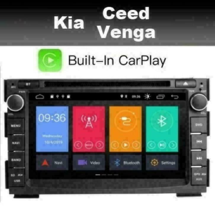 Kia Venga Ceed radio navigatie android 10 wifi dab+ carplay, Auto diversen, Autoradio's, Ophalen of Verzenden
