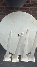 Ronde kunststof tuintafel, Ophalen, Gebruikt, Rond, Kunststof