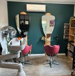 Kapsalon Inrichting met Stoelen en spiegels, Sieraden, Tassen en Uiterlijk, Uiterlijk | Haarverzorging, Ophalen, Gebruikt