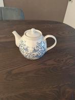 Theepot delfsblauw vogels en goudkleur, Ophalen