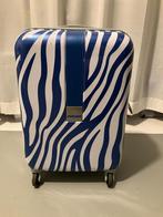 SUITSUIT koffer handbagage trolley African Blue Zebra spinne, Gebruikt, 50 tot 60 cm, Hard kunststof, Ophalen of Verzenden