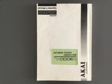 Originele Manual Vintage Akai S3000XL Digital Sampler (ZGAN) beschikbaar voor biedingen
