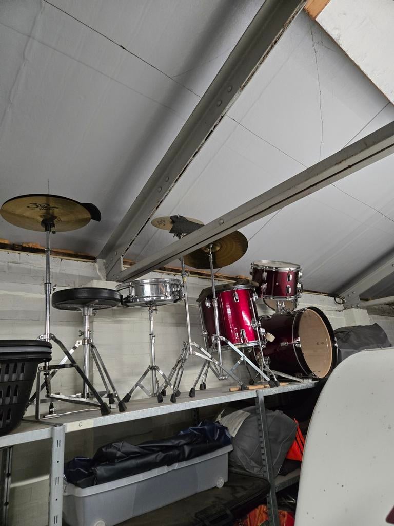 Drumstel, Muziek en Instrumenten, Drumstellen en Slagwerk, Ophalen, Gebruikt, Overige merken