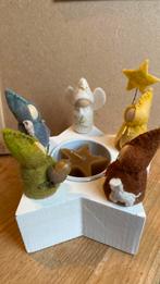 Advent kabouters, Engel en en licht voor op de seizoentafel, Verzenden, Nieuw, Figuurtje(s), Wolvilt