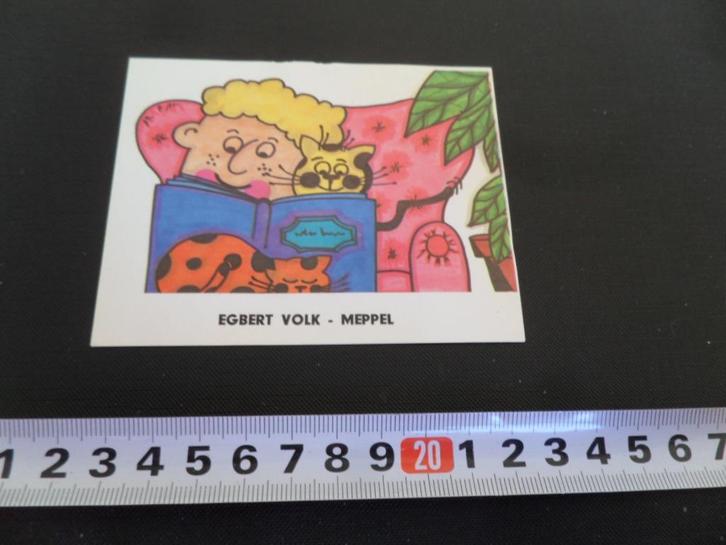 sticker Meppel Egbert Volk  EK301, Verzamelen, Stickers, Zo goed als nieuw, Ophalen