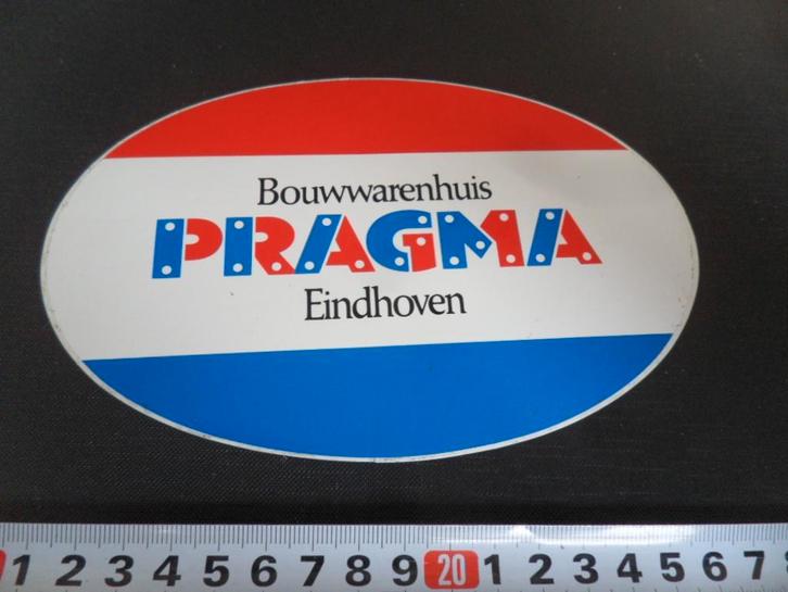 sticker EHV Bouwwarenhuis PRAGMA, Verzamelen, Stickers, Zo goed als nieuw, Ophalen