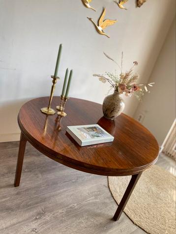 Vintage design salontafel Topform Rosewood/Palissander 1 m Ø beschikbaar voor biedingen