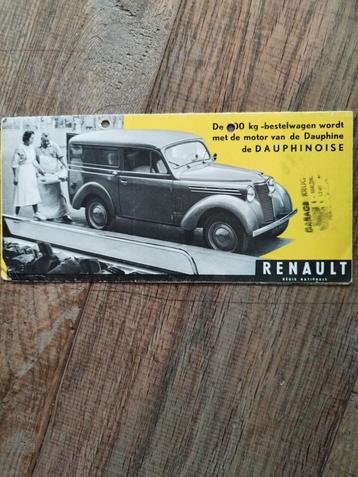 Renault bestelwagen. Dauphinoise Brochure 1956 beschikbaar voor biedingen
