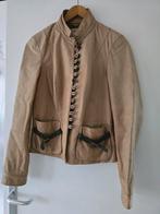 Leren dames jas, creme kleur, Kleding | Dames, Jassen | Zomer, Ophalen of Verzenden, Zo goed als nieuw, Zwart