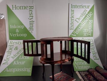 Prachtig Antiek ovaal theetafel beschikbaar voor biedingen