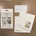 Florileges design stempel set etiquettes florale 1, Ophalen of Verzenden, Zo goed als nieuw, Clearstamp