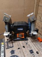 Ferm Werkbankslijpmachine BGM1019, Ophalen of Verzenden, Gebruikt, Minder dan 700 watt, Werkbankslijpmachine