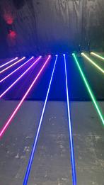 9x 3000mW RGB full colour dmx laser set, Ophalen, Zo goed als nieuw, Laser