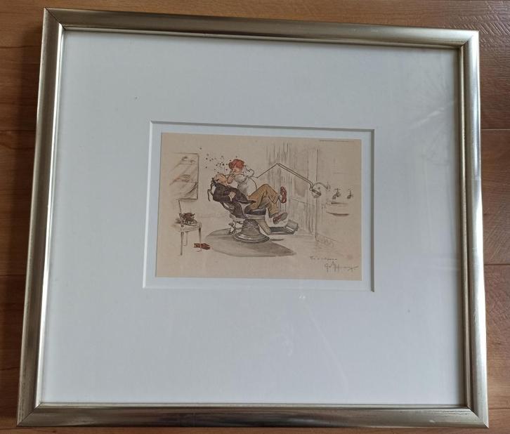 Twee litho's Gaston Hoffmann, Antiek en Kunst, Kunst | Litho's en Zeefdrukken, Ophalen of Verzenden