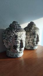 Boeddha hoofden, twee stuks te koop, Ophalen, Gebruikt