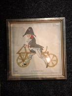 Fiets Prenten Lemet jaren 50, Ophalen of Verzenden, Zo goed als nieuw, 1940 tot 1960, Prent