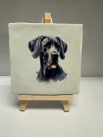 Tegeltje Duitse Dog 10x10cm - Inclusief standaard, Nieuw, Ophalen of Verzenden, Nvt, Nvt