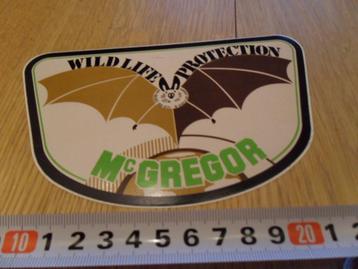 sticker Mc GREGOR  Wild life Protection  beschikbaar voor biedingen