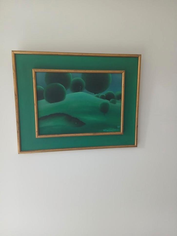 Wytze Hoekstra - Abstract Acryl Schilderij, Antiek en Kunst, Kunst | Schilderijen | Klassiek, Verzenden