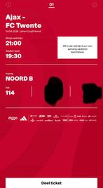 Ajax fc twente, Losse kaart, Eén persoon, April