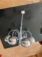 Prachtige vintage Hanglamp van Reggiani 6 bollen Italië 1970, Huis en Inrichting, Ophalen, Gebruikt, 50 tot 75 cm, Metaal