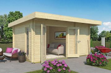 NIEUW modern luxe blokhut Chameleon 44 beschikbaar voor biedingen