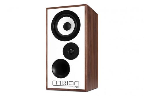 Mission 700 Walnoot (set) + Garantie, Audio, Tv en Foto, Luidsprekers, Zo goed als nieuw, Front, Rear of Stereo speakers, 120 watt of meer
