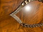 Gouden ketting met bijpassende armband, Overige materialen, Ophalen of Verzenden, Zo goed als nieuw, Goud