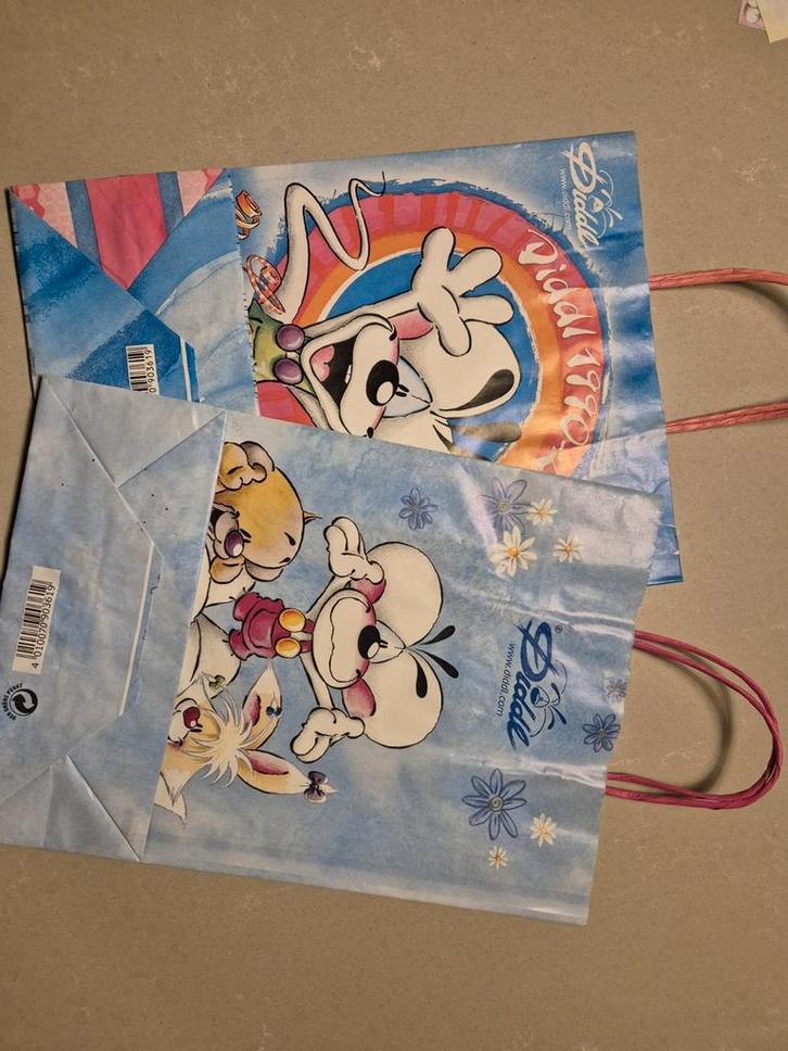 Diddl verzameling met tasjes, brief en envelop, Verzamelen, Diddl, Overige typen, Diddl, Ophalen of Verzenden