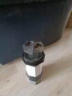 vuurtoren solar lamp kunststof zwart wit nieuw 36 cm, Ophalen of Verzenden, Nieuw