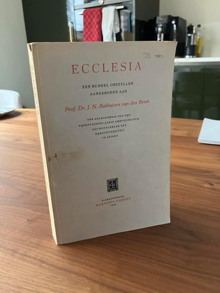 Ecclesia - Bundel Opstellen voor Prof Bakuizen van den Brink, Boeken, Godsdienst en Theologie, Gelezen, Christendom | Katholiek