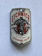 Technica Den Haag balhoofdplaatje. Balhoofd plaatje., Ophalen of Verzenden, Gebruikt, Gebruiksvoorwerp