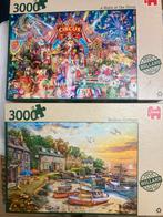 2 Jumbo Puzzels 3000 Stukjes - Circus & Haven, Ophalen of Verzenden, Meer dan 1500 stukjes, Gebruikt, Legpuzzel