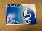 Instruktieboekje HONDA GOLDWING GL1200I Interstate 87, Ophalen of Verzenden, Honda