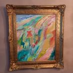 Olieverf schilderij op doek, Ophalen of Verzenden