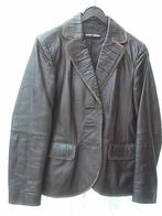 GERRY WEBER. Blazer, maat 38 Nappaleer, BRUIN, Maat 38/40 (M), Bruin, Ophalen of Verzenden, Zo goed als nieuw