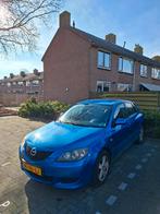 Mazda 3 1.6 Hatchback 2003 Blauw, Auto's, Mazda, Voorwielaandrijving, 1160 kg, Stof, Zwart