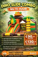 Te huur: Slidecombo dino springkussen, Ophalen, Zo goed als nieuw, Overige