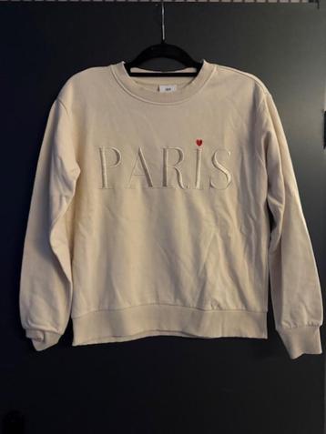 Lichtbeige sweatshirt Paris maat S van JDY beschikbaar voor biedingen