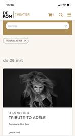 Tribute Adele, Twee personen, Maart