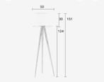 zuiver vloerlamp tripod wood zwart nieuw in doos, Huis en Inrichting, Lampen | Vloerlampen, Nieuw, Ophalen