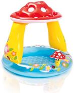 Intex Baby Zwembad met Zonnedakje – 102 cm – Paddenstoel, Minder dan 80 cm, Opblaaszwembad, Ophalen of Verzenden, Ovaal