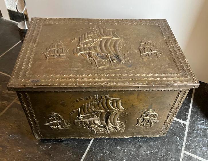 Antieke Turfkist, Antiek en Kunst, Antiek | Koper en Brons, Ophalen