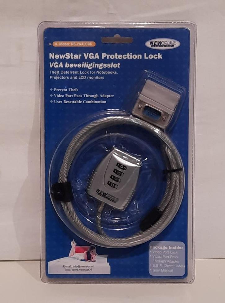 VGA beveiligingsslot, Computers en Software, Pc- en Netwerkkabels, Ophalen of Verzenden