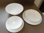 Wit melkglas servies, Ophalen