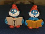 Set 2 pvc figuren Grote Smurf met boek 2.0174 Schleich !, Verzenden, Zo goed als nieuw, Grote Smurf, Poppetje, Figuurtje of Knuffel