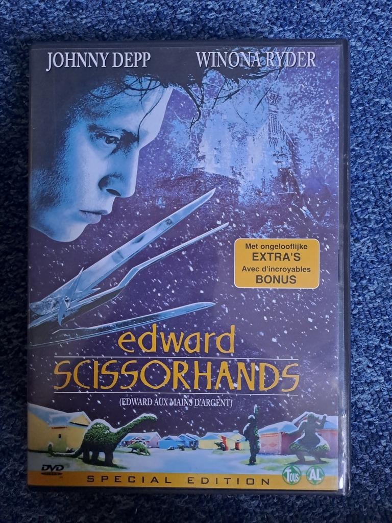 Edward scissorhands (dvd), Alle leeftijden, Ophalen of Verzenden, Zo goed als nieuw